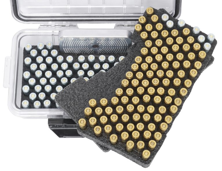 214 9mm Ammo Case Layered Top View