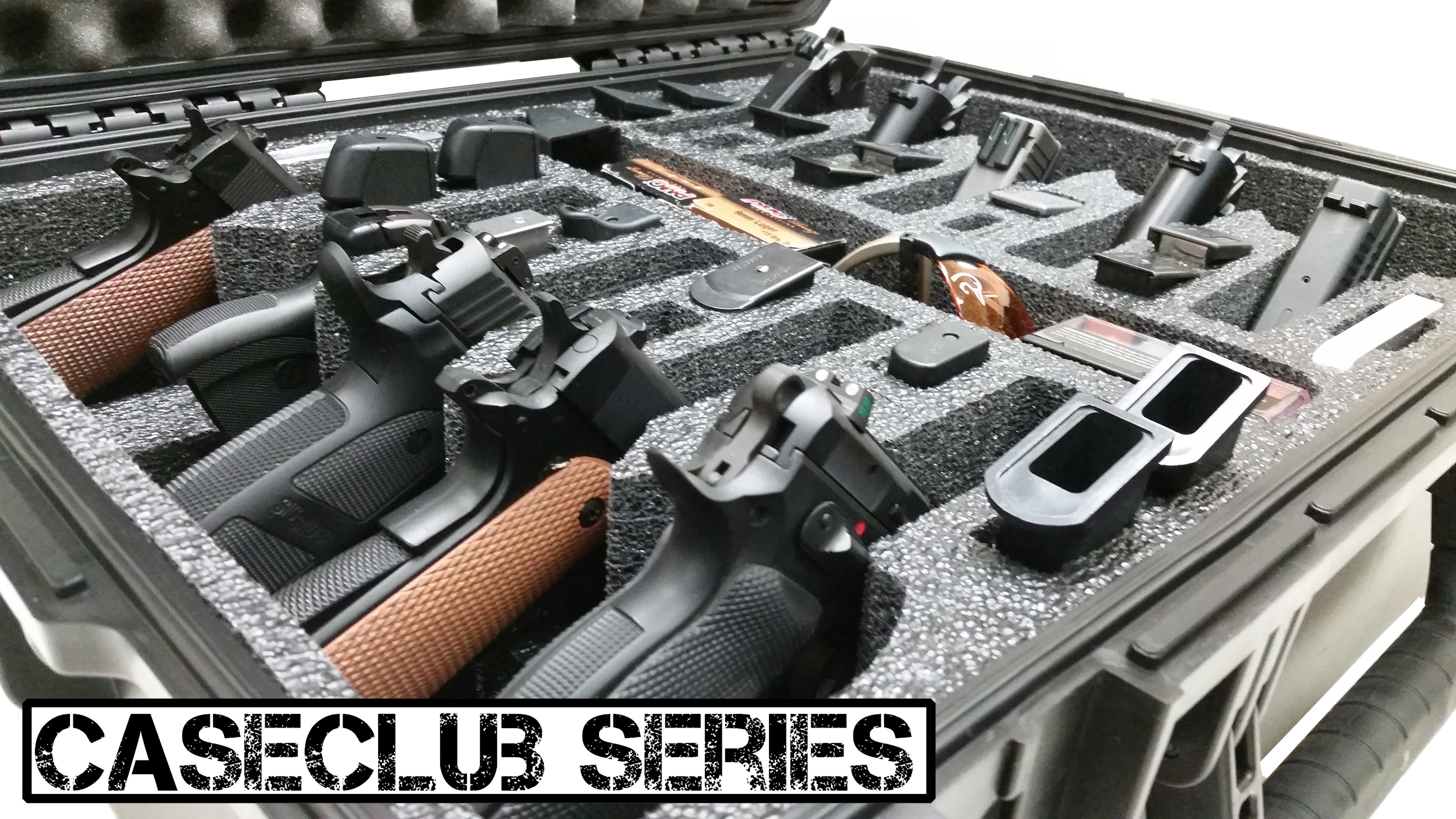 Case Club Waterproof 10 Pistol Case with Silica Gel & HeavyDuty Foam