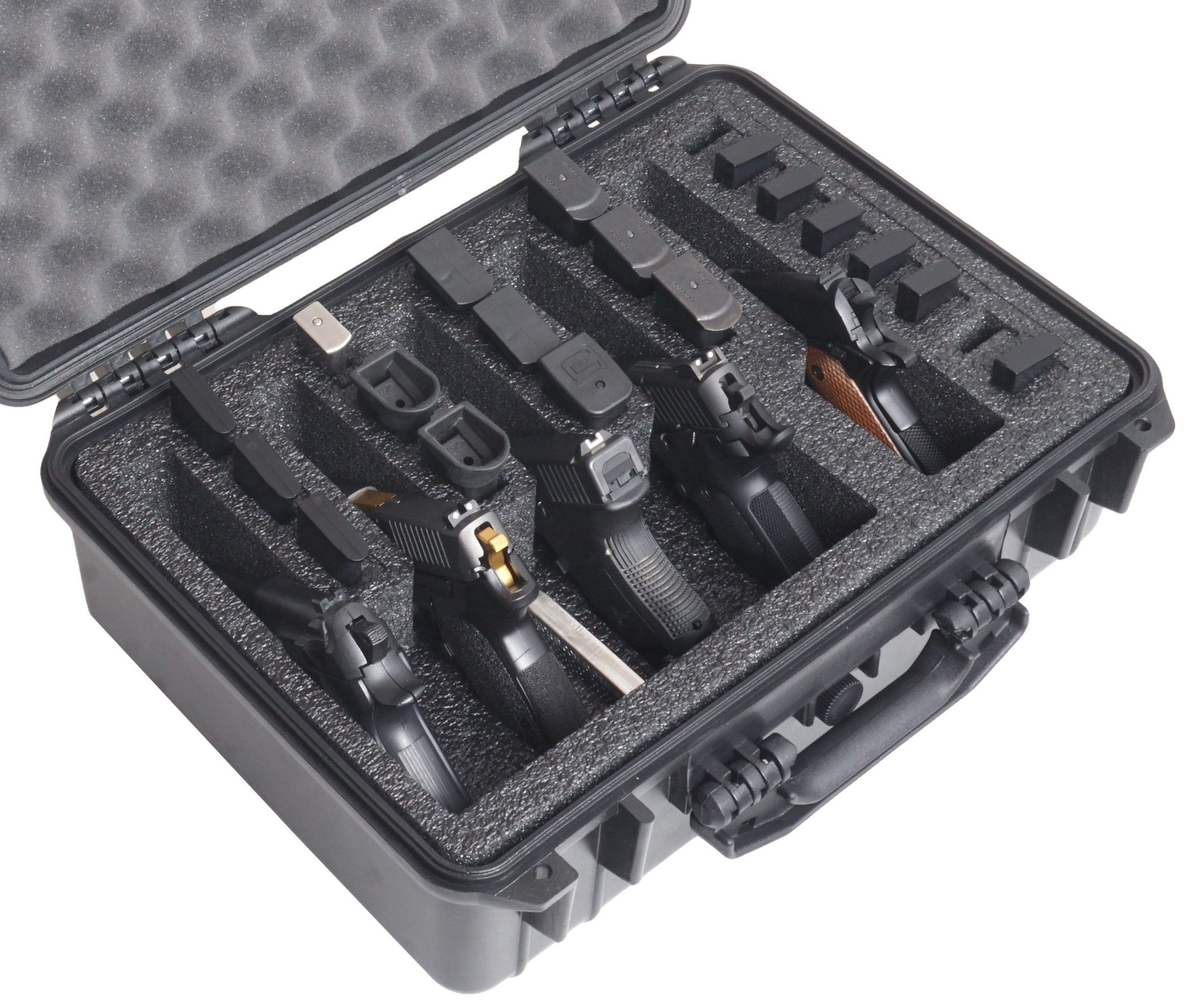 Case Club 5 Pistol Waterproof Case with Silica Gel & Heavy-Duty Foam