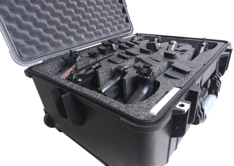 8 pistol case wheeled low