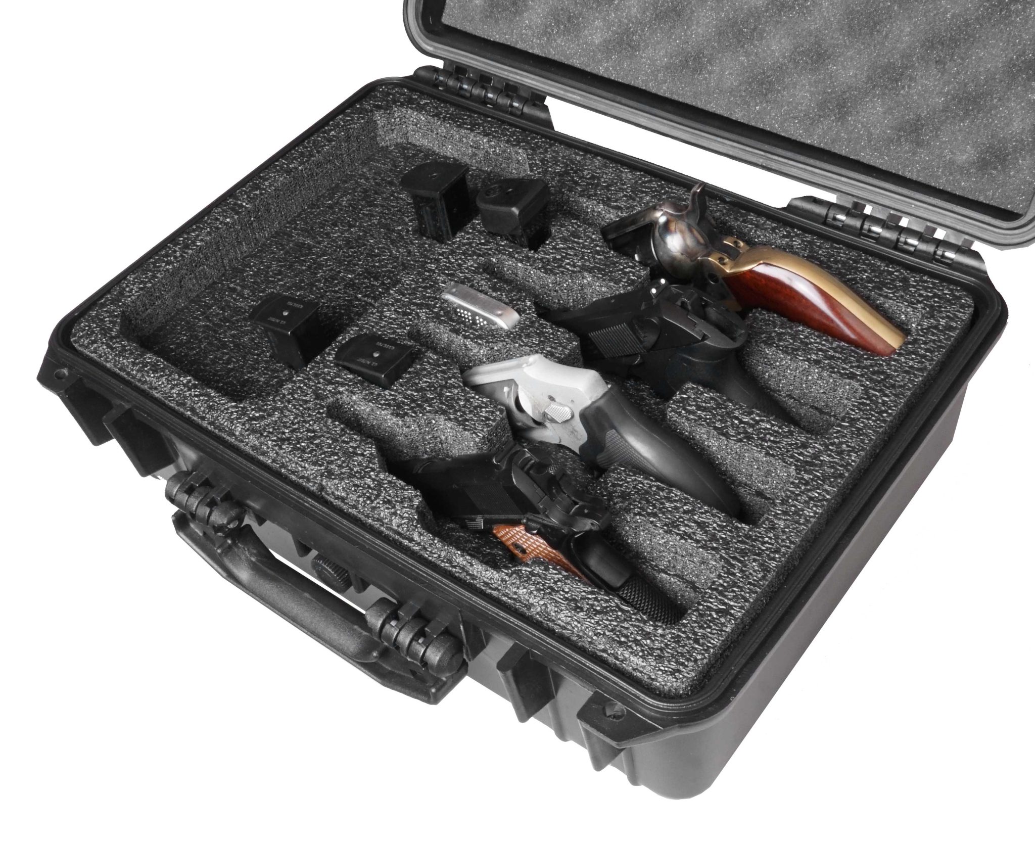 Case Club 4 Revolver Waterproof Case with Silica Gel & Laser Cut Foam