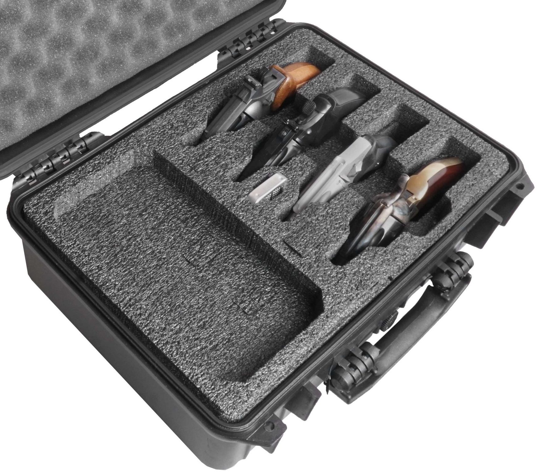 Case Club 4 Revolver Waterproof Case with Silica Gel & Laser Cut Foam