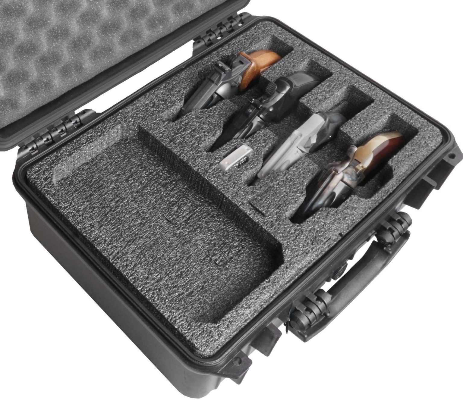 Case Club 4 Revolver Waterproof Case with Silica Gel & Laser Cut Foam