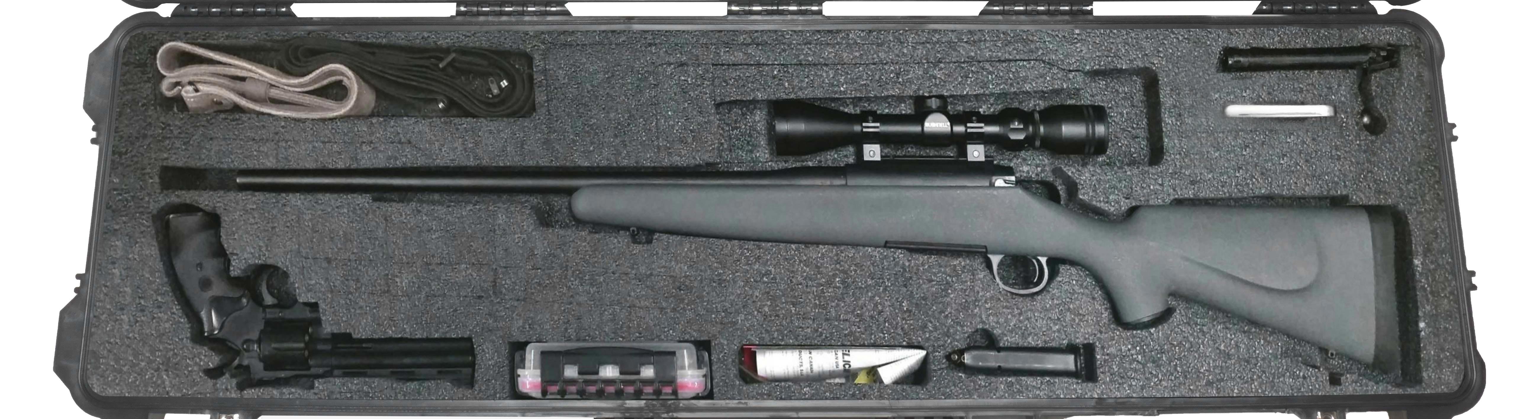 Case Club Waterproof Hunting Rifle Case with Silica Gel & Accessory Box