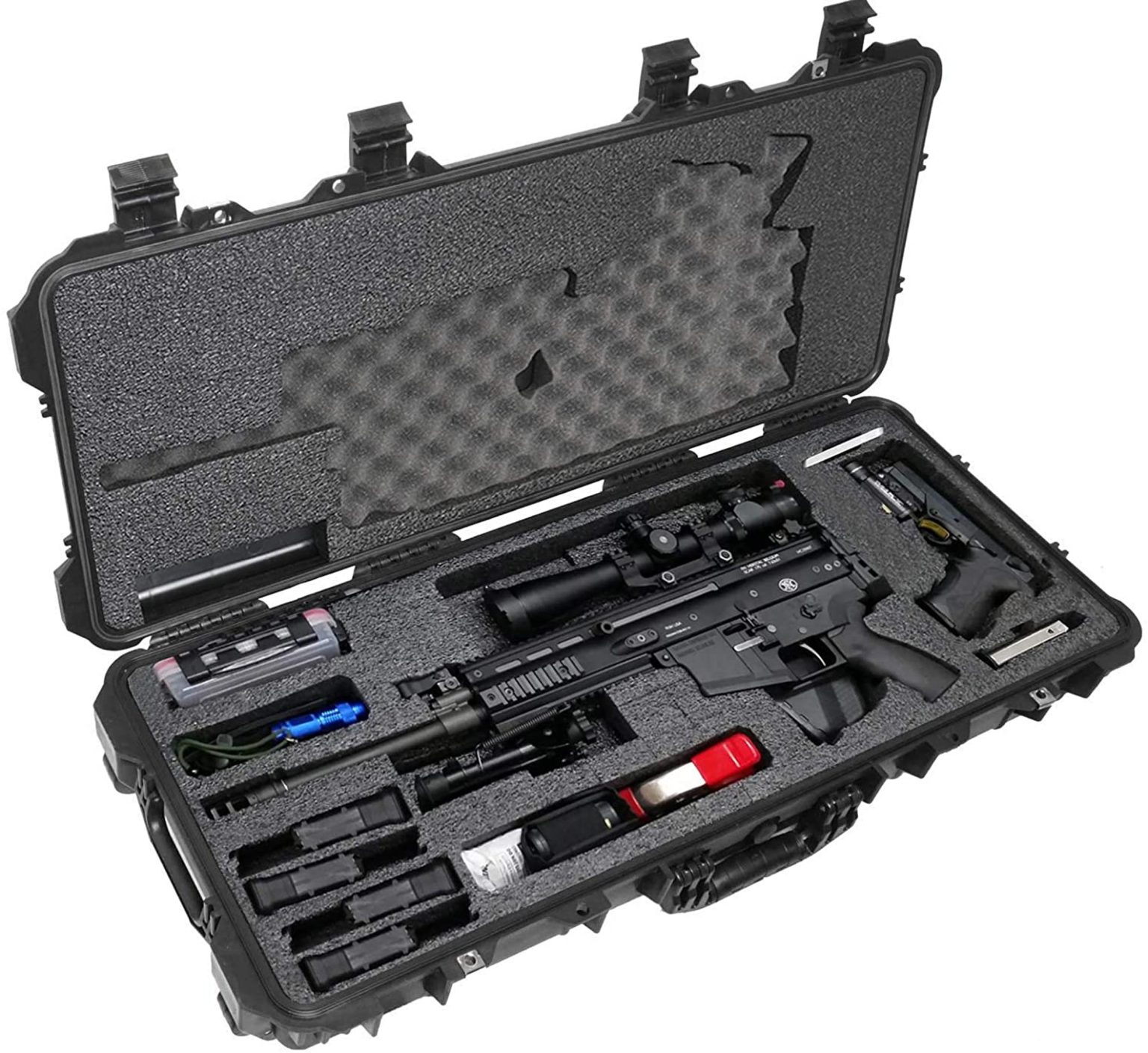 Case Club Waterproof FNH Scar 17S, 16S Rifle Case with Silica Gel