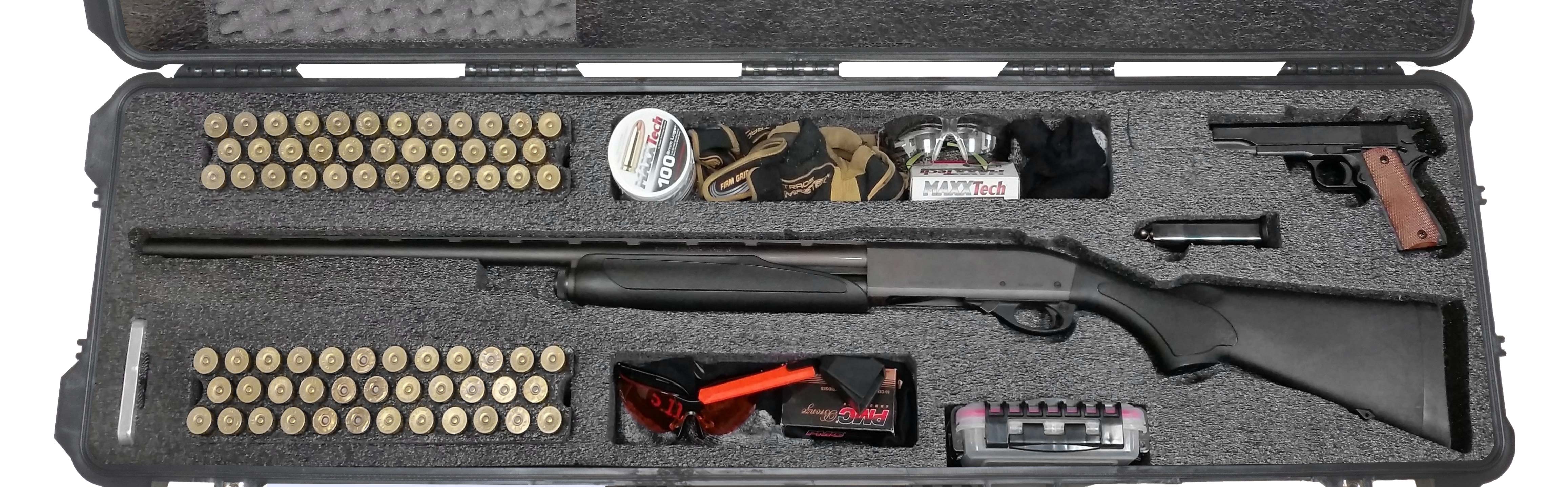 Case Club Waterproof Sporting Shotgun Case with Silica Gel & Accessory Box
