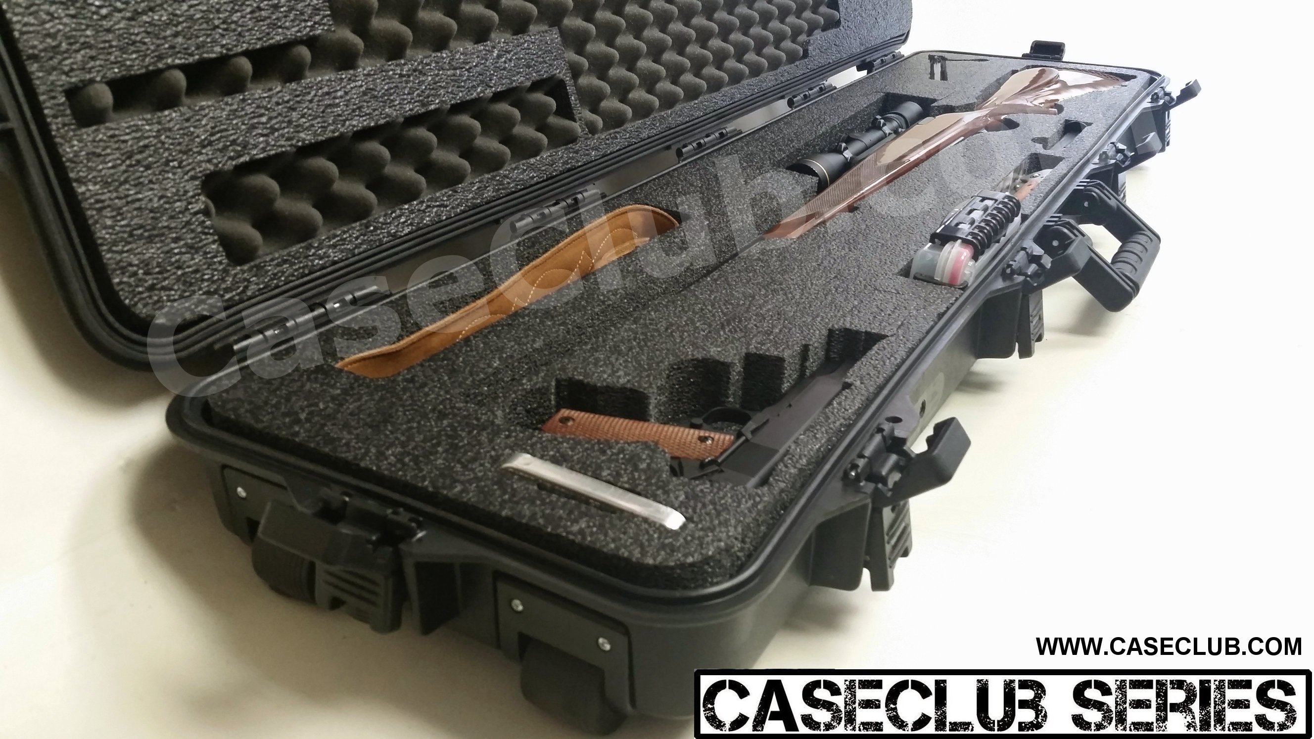 Case Club Waterproof Hunting Rifle Case with Silica Gel & Accessory Box