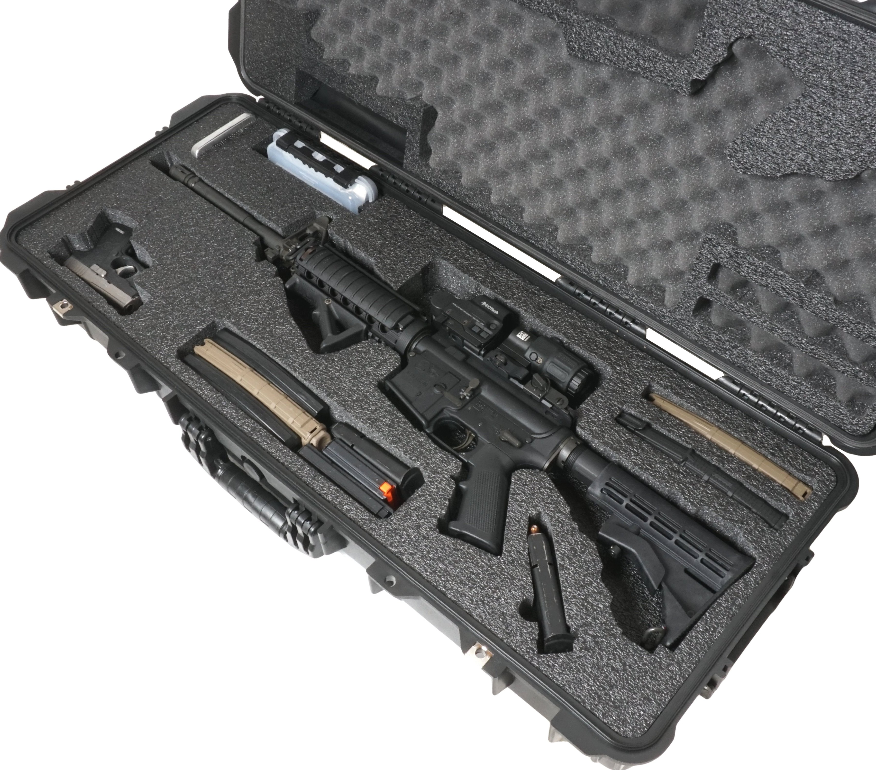 Case Club Waterproof AR15 Rifle Case with Silica Gel & Accessory Box