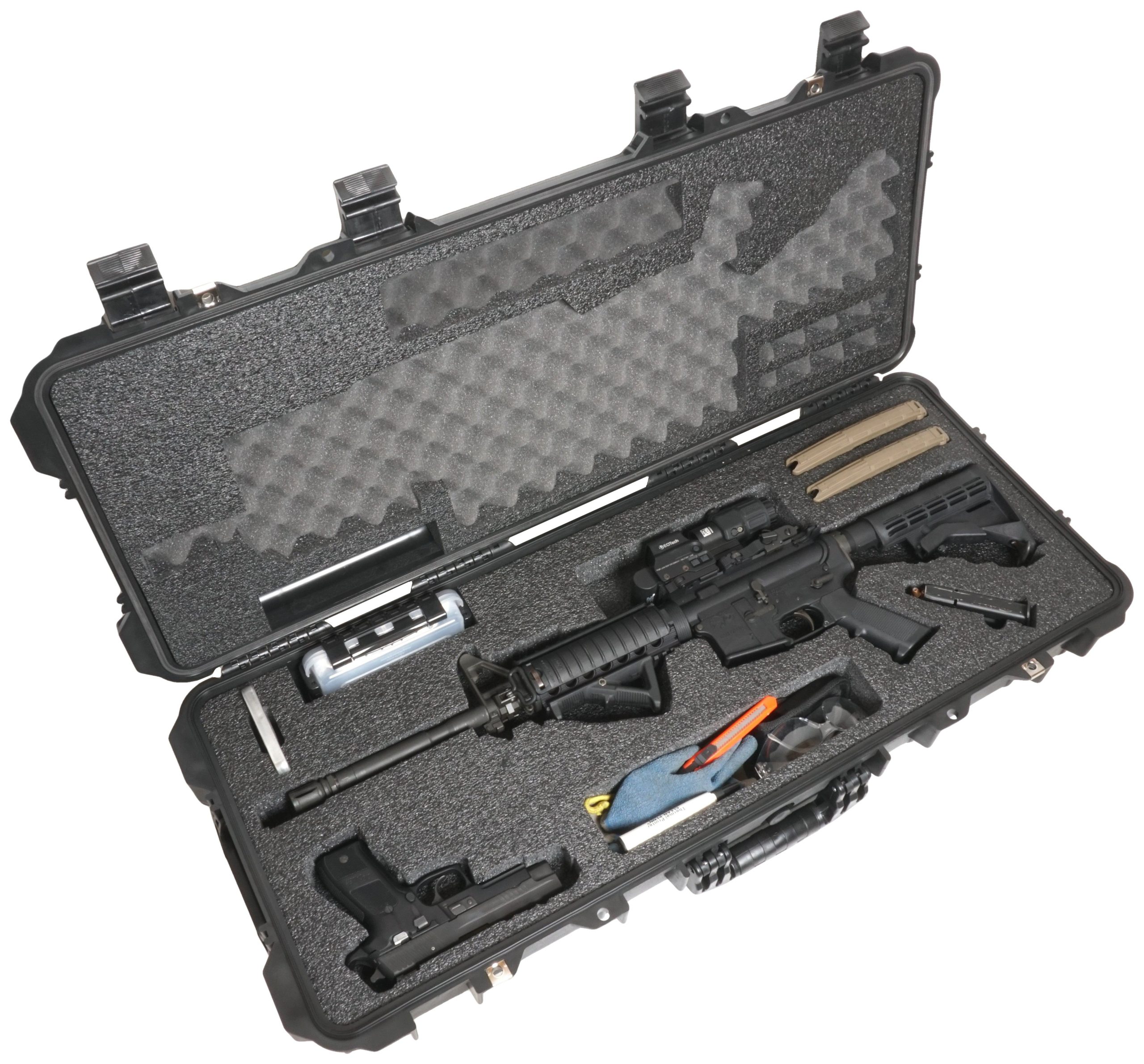 Case Club Waterproof AR15 Rifle Case with Silica Gel & Accessory Box