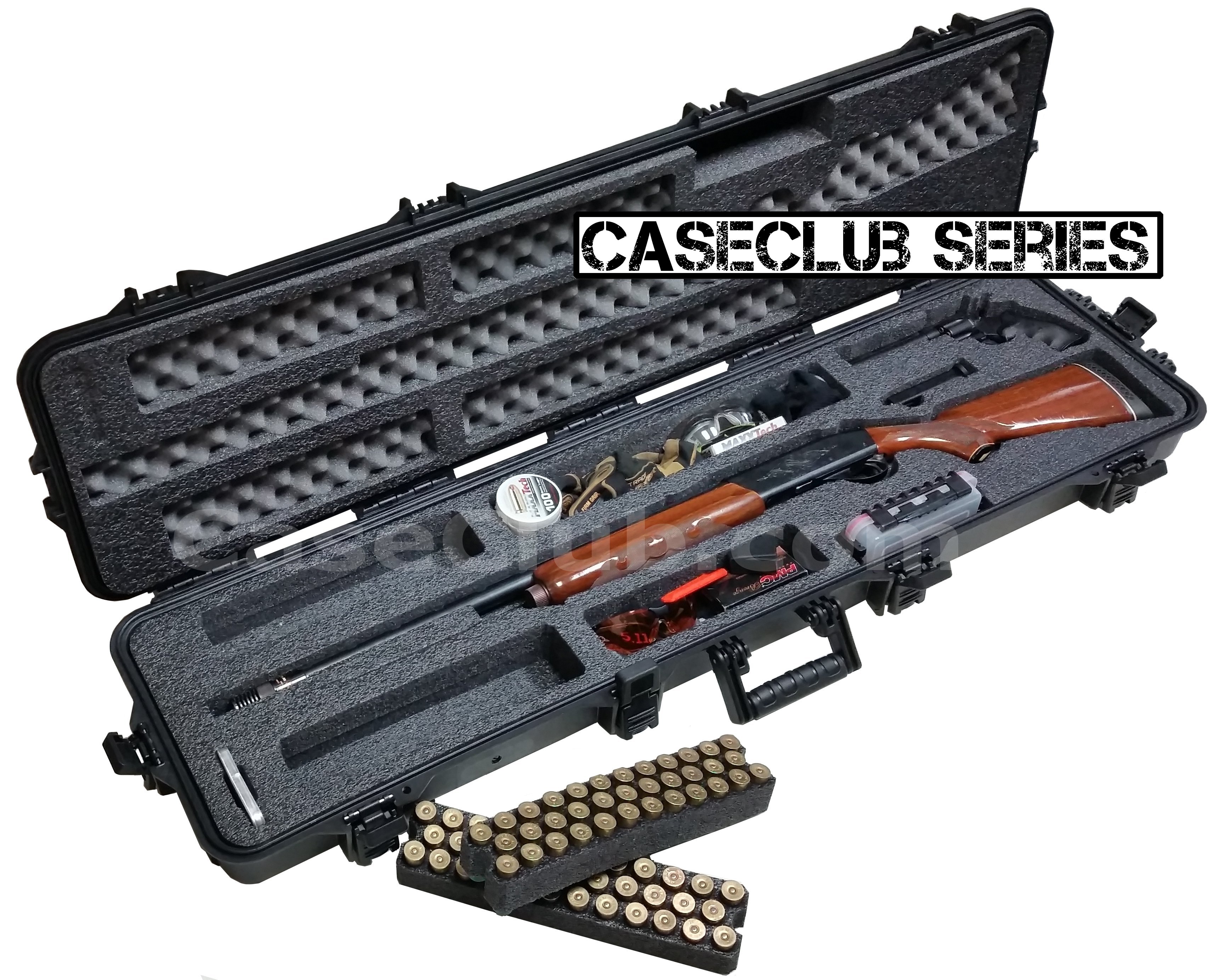 Case Club Waterproof Sporting Shotgun Case with Silica Gel & Accessory Box
