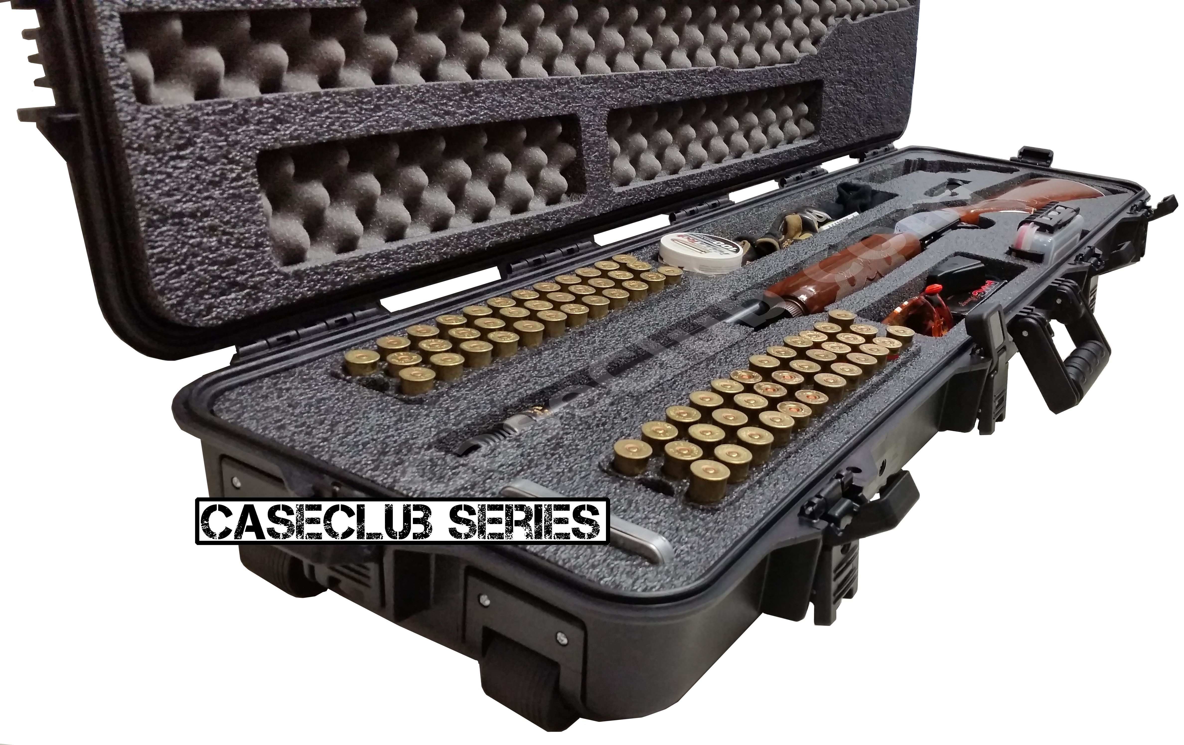 Case Club Waterproof Sporting Shotgun Case with Silica Gel & Accessory Box