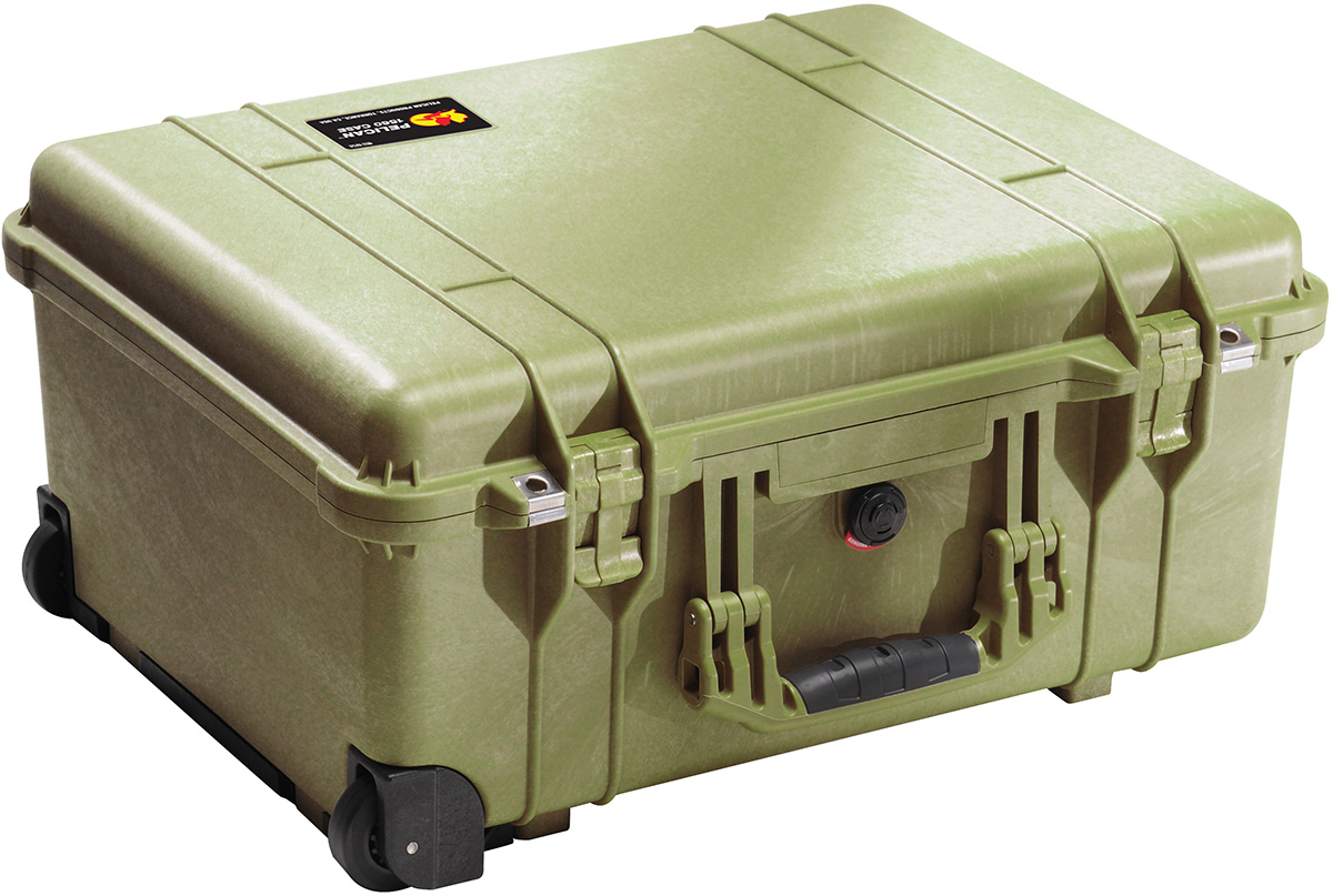Pelican 1170 Watertight Case with Lid and Foam, OD Green
