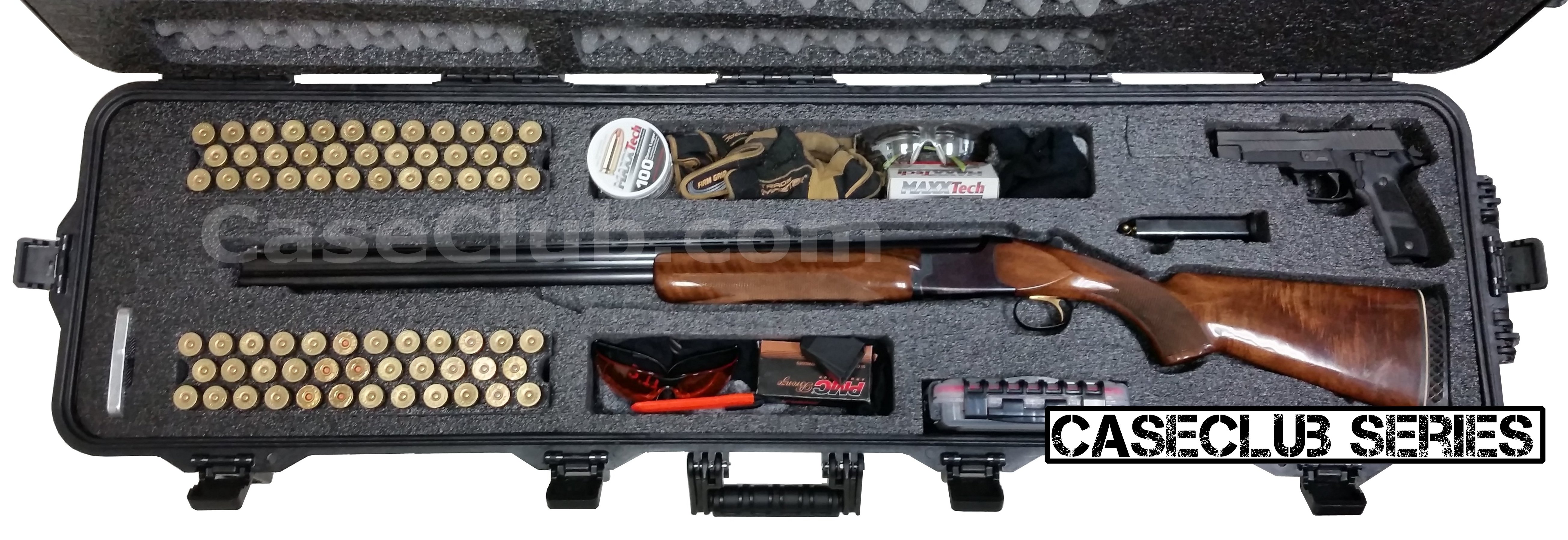 Case Club Waterproof Sporting Shotgun Case with Silica Gel & Accessory Box