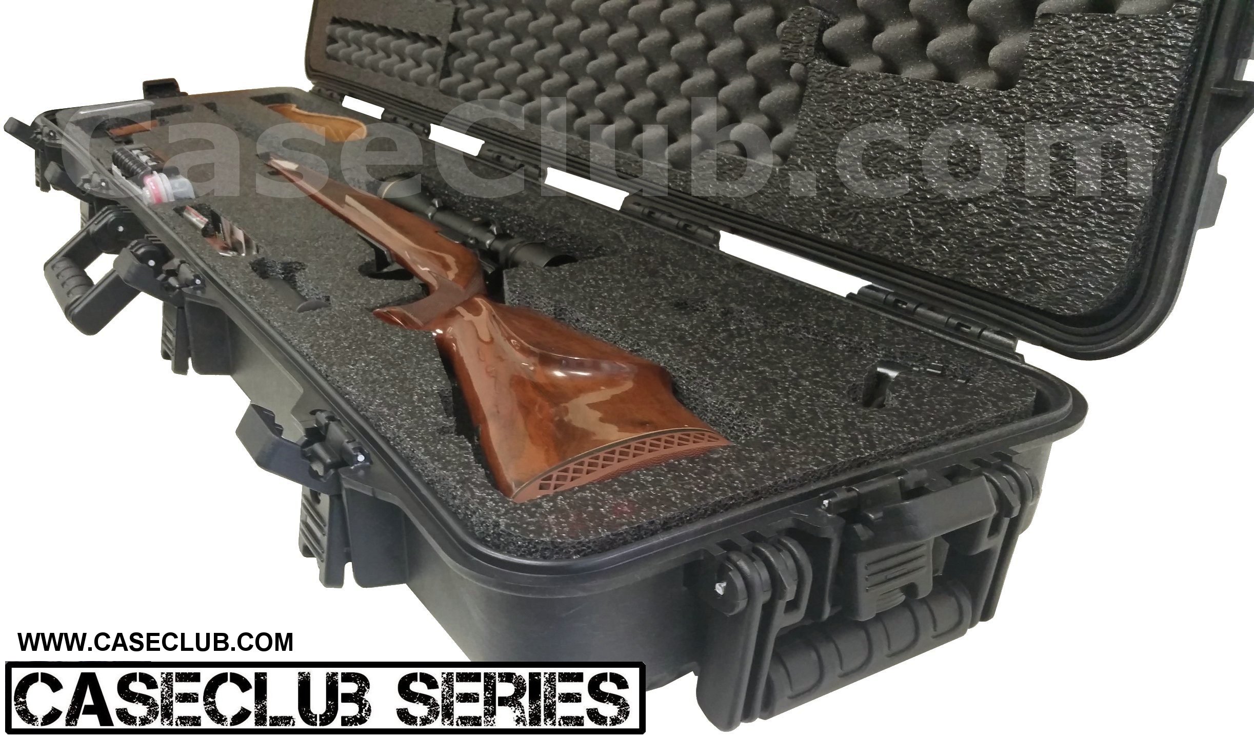 Case Club Waterproof Hunting Rifle Case with Silica Gel & Accessory Box