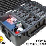 10 Pistol & Accessory Foam Only for the Pelican™ 1650 Case