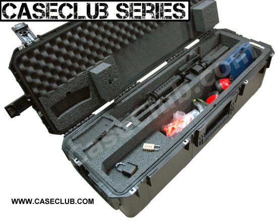 2 AR15 Rifle & Accessory Case - Foam Example