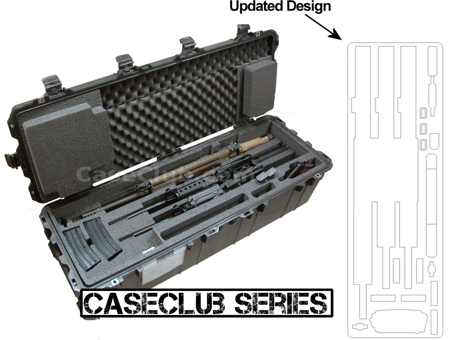 Case Club AR15 Waterproof Hard Cases Hold a Single or Multiple Rifles