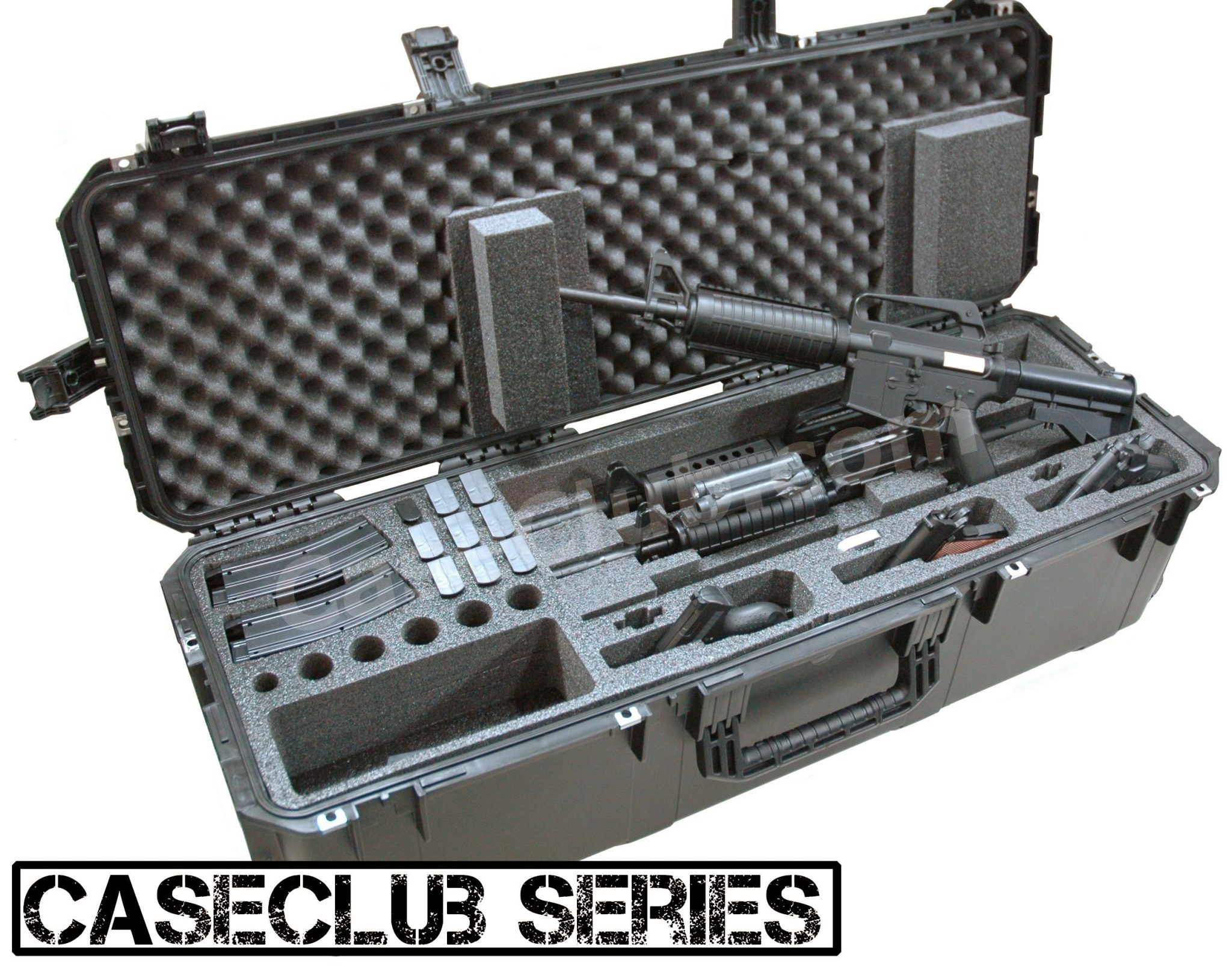 3 Short Barrel AR15 Rifle & 3 Pistol Case Case Club