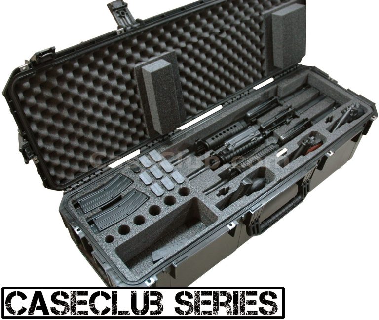 3 Short Barrel AR15 Rifle & 3 Pistol Case