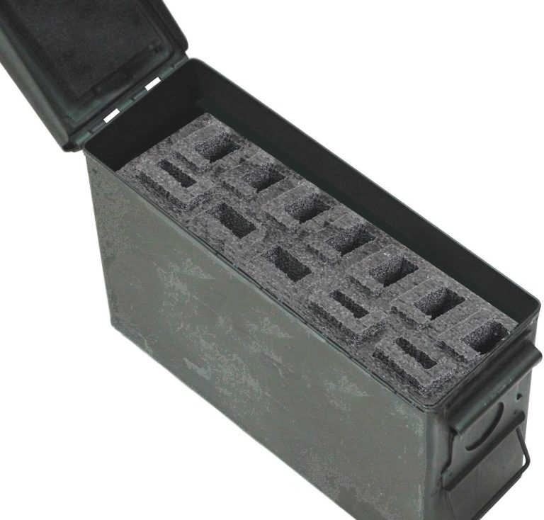 12 Magazine 30 Cal Ammo Can Foam