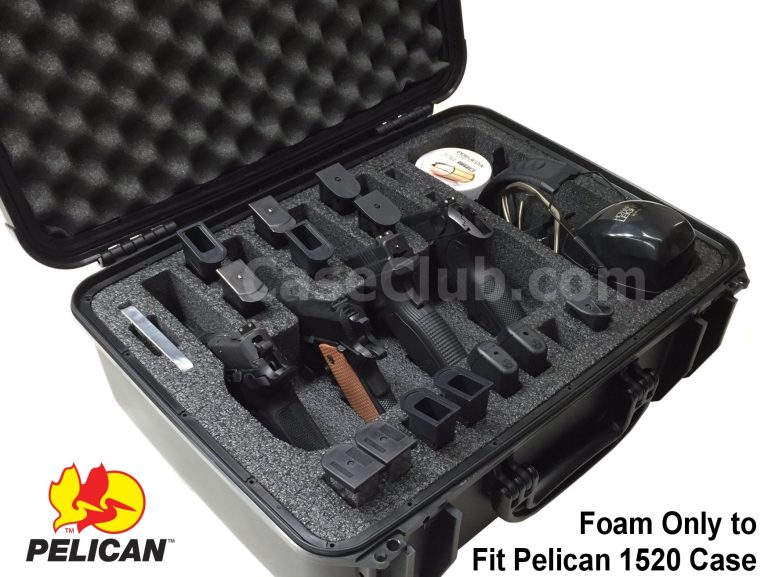 4 Pistol & Accessory Foam Only for the Pelican™ 1520 Case