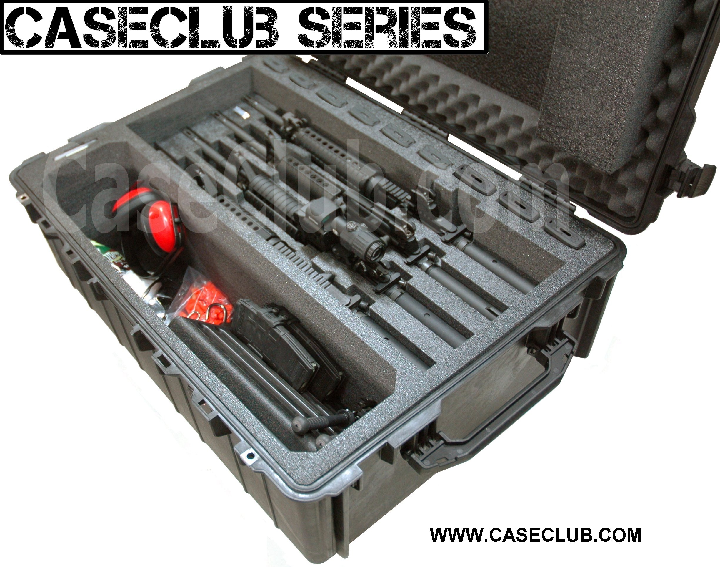 4 AR15 Rifle & Accessory Case Case Club
