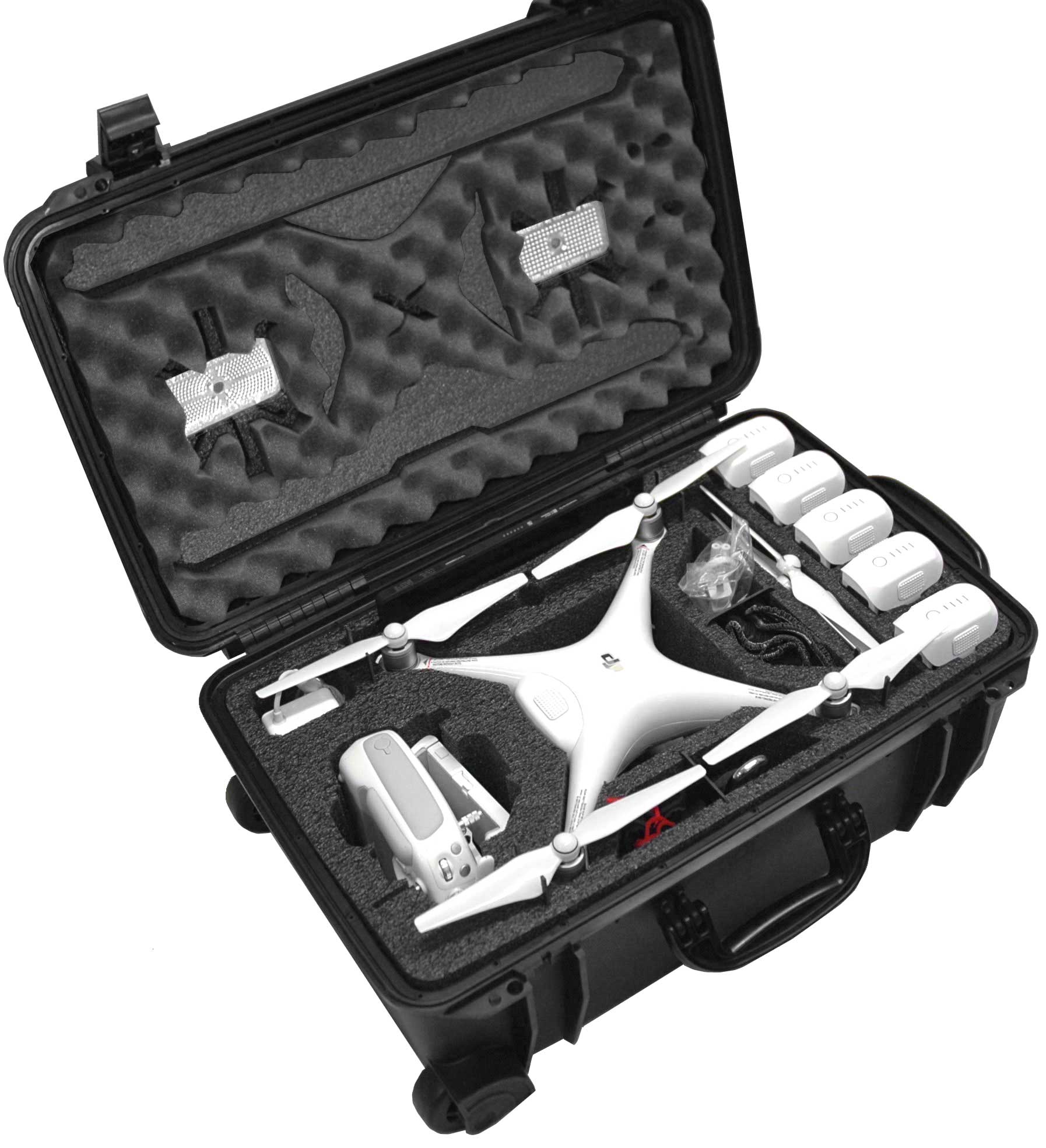 Case Club Waterproof DJI Phantom Wheeled Case with Silica Gel