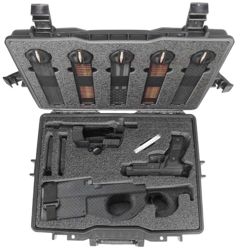 p90 case top view