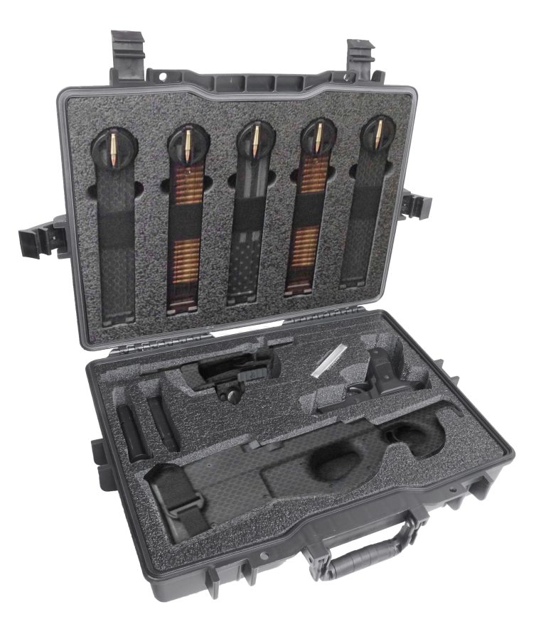 Case Club Waterproof Breakdown FN PS90 Rifle Case with Silica Gel