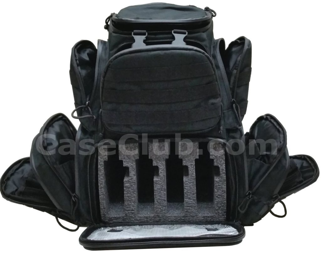 Case Club Tactical 4Pistol Backpack with Molle Straps & Rainfly (Gen 2)