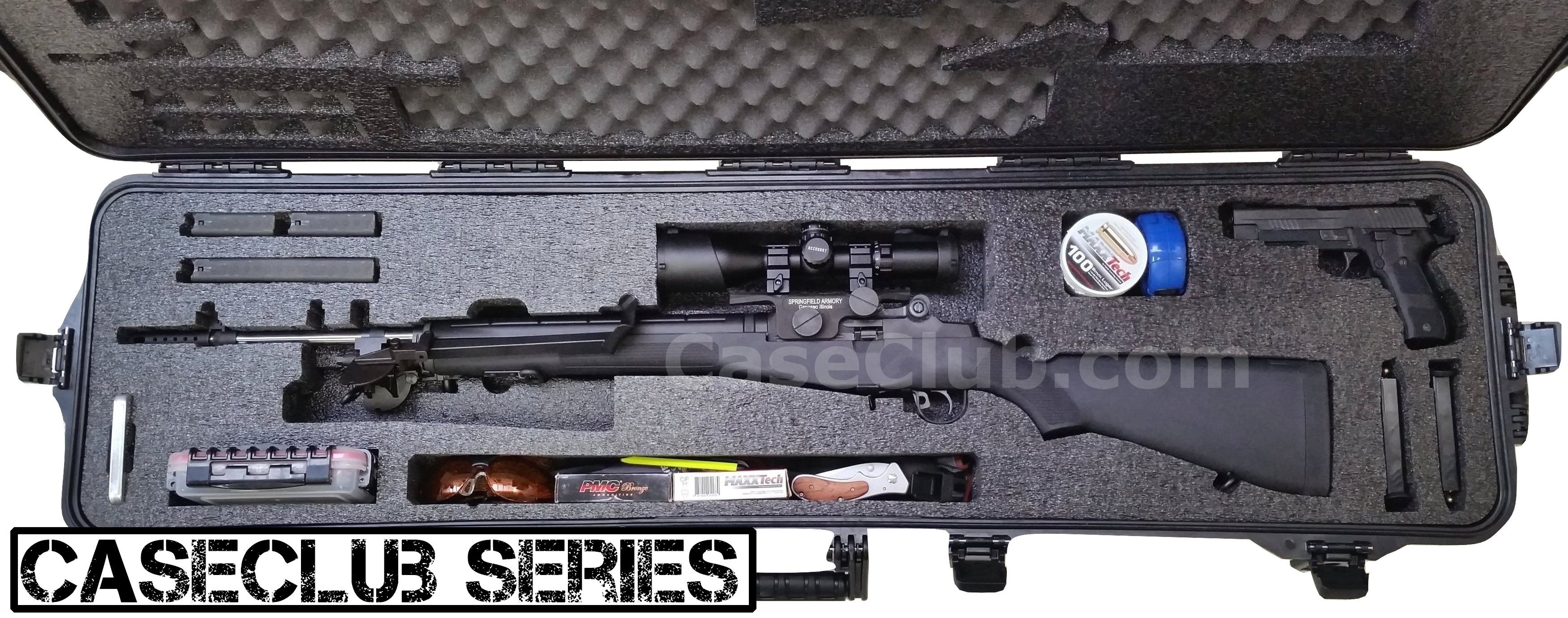 Case Club Waterproof Springfield M1A Rifle Case with Silica Gel ...