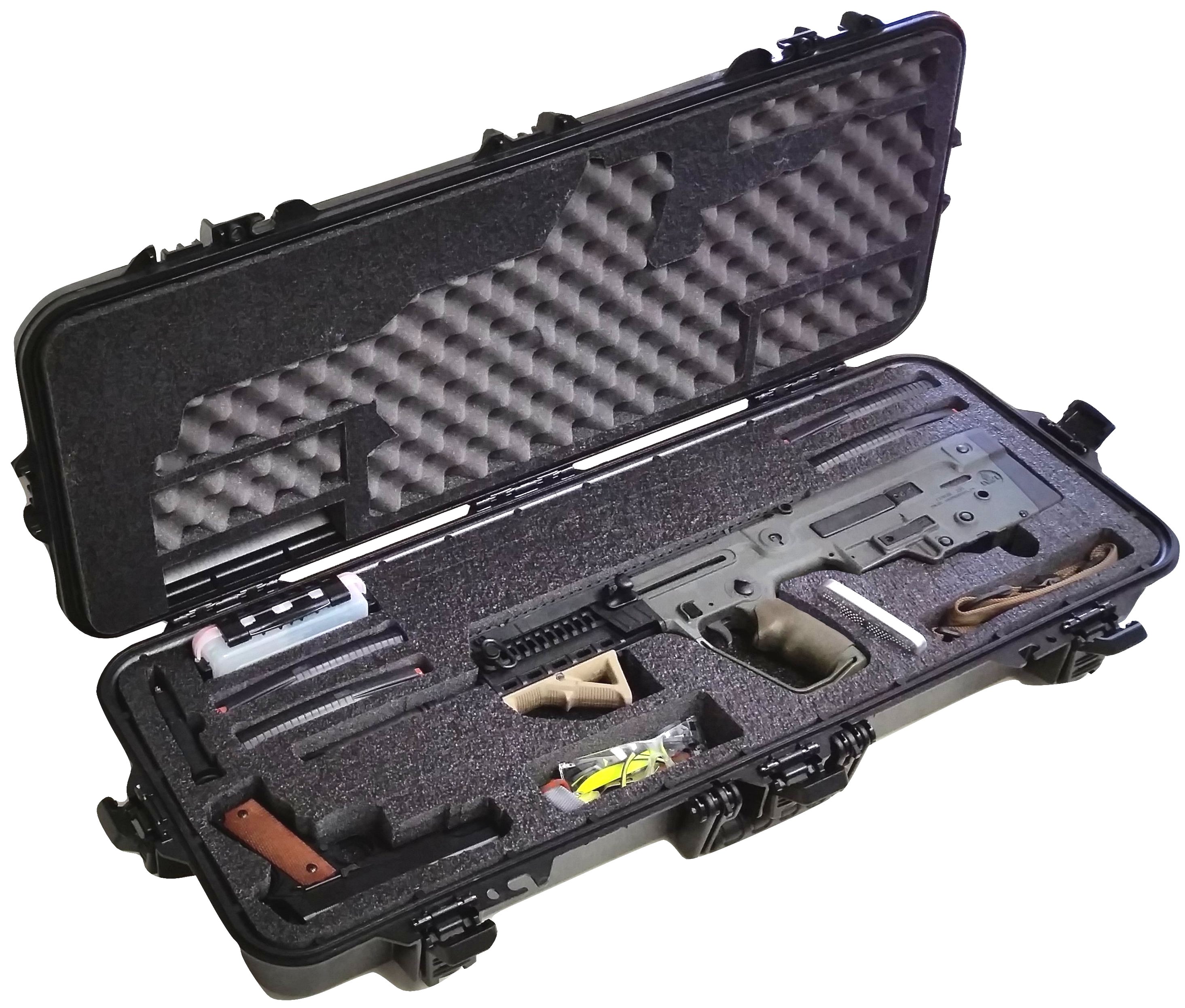 Case Club Waterproof IWI Tavor Rifle Case with Silica Gel & Accessory Box