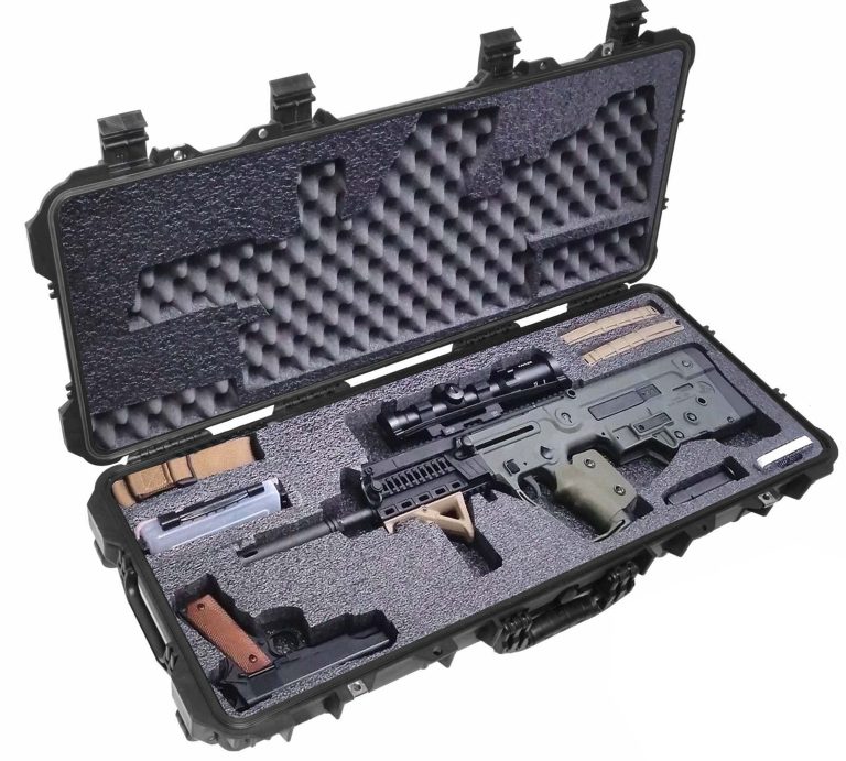 Large All-Weather Hard Rifle Case – TSA Approved, Waterproof Protective Gun Case With Pick & Pluck Foam