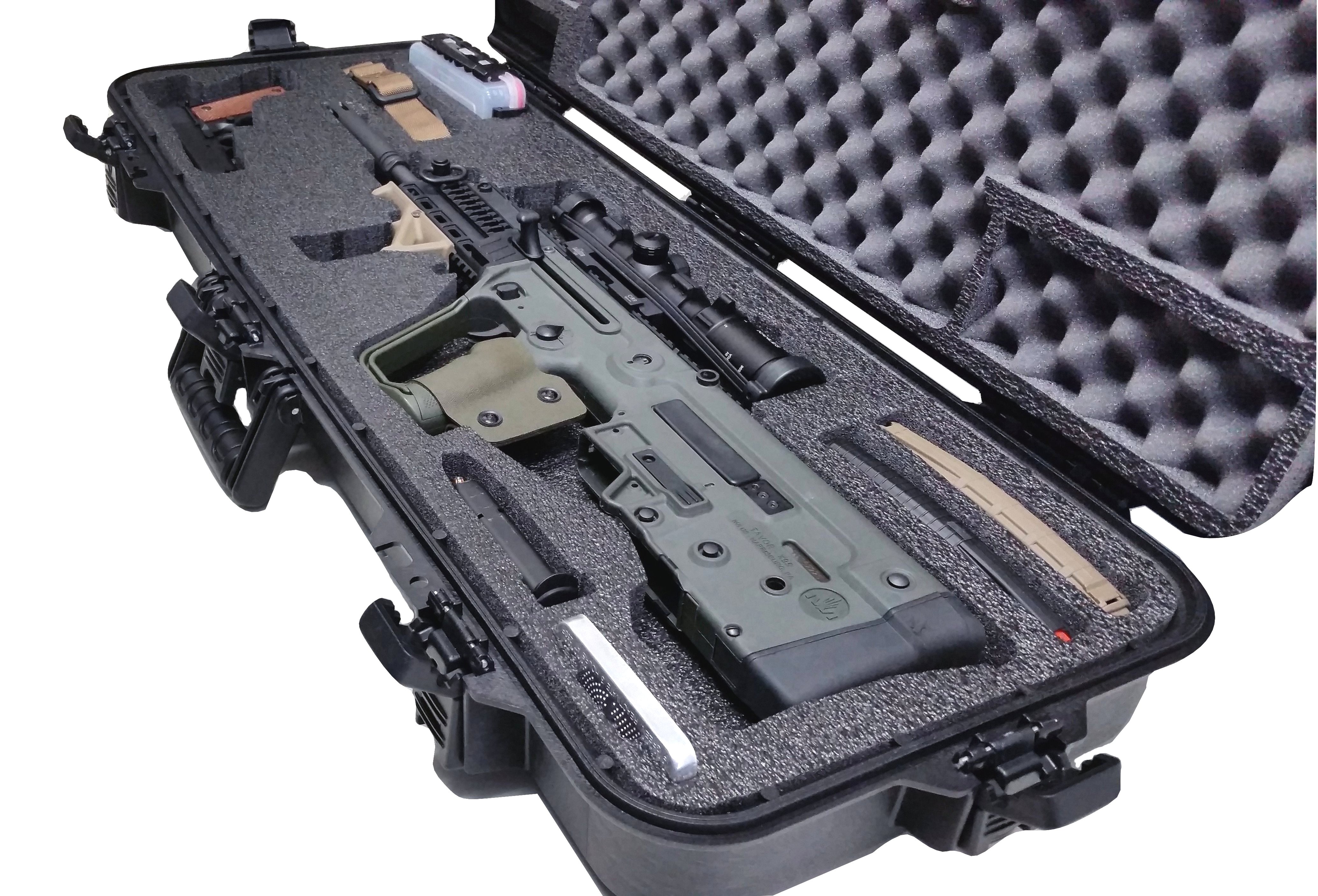 Case Club Waterproof Bullpup Rifle Case with Silica Gel & Accessory Box