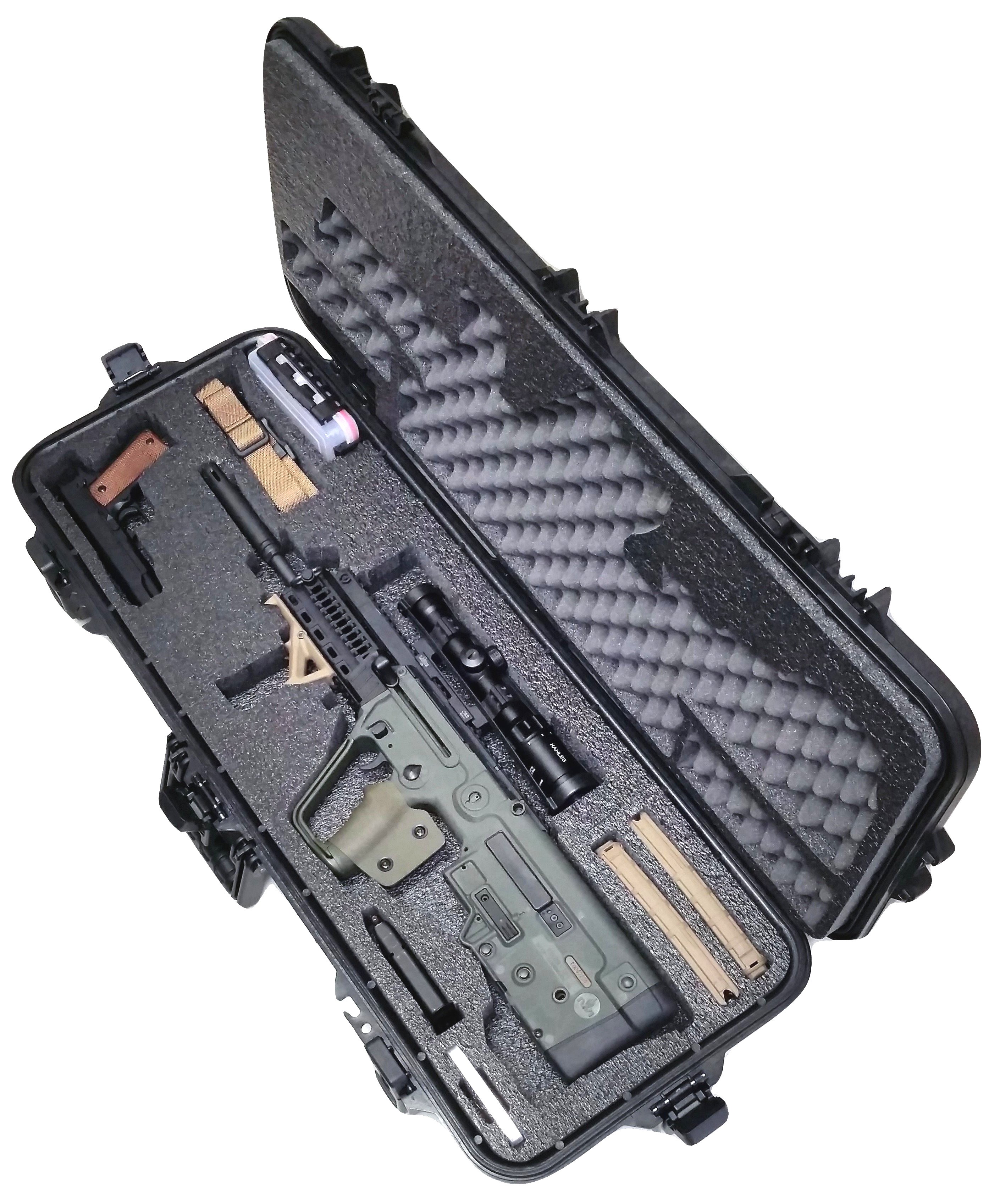 Case Club Waterproof Bullpup Rifle Case with Silica Gel & Accessory Box