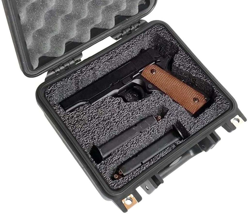 Case Club Single Pistol Waterproof Case with PreCut Pistol Foam