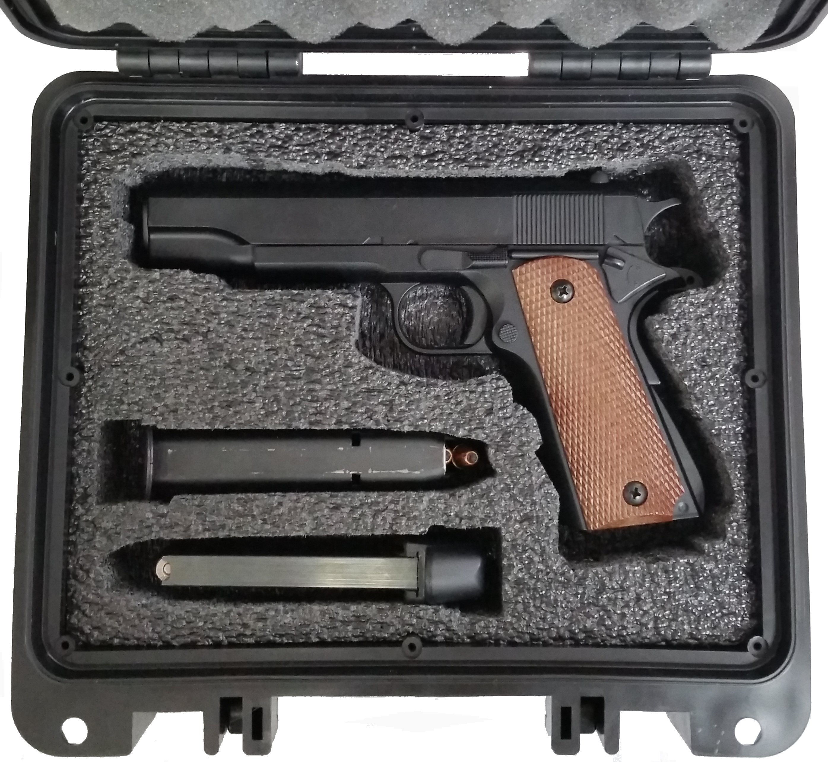 Case Club Waterproof 1 Pistol Case with PreCut Pistol Foam Template
