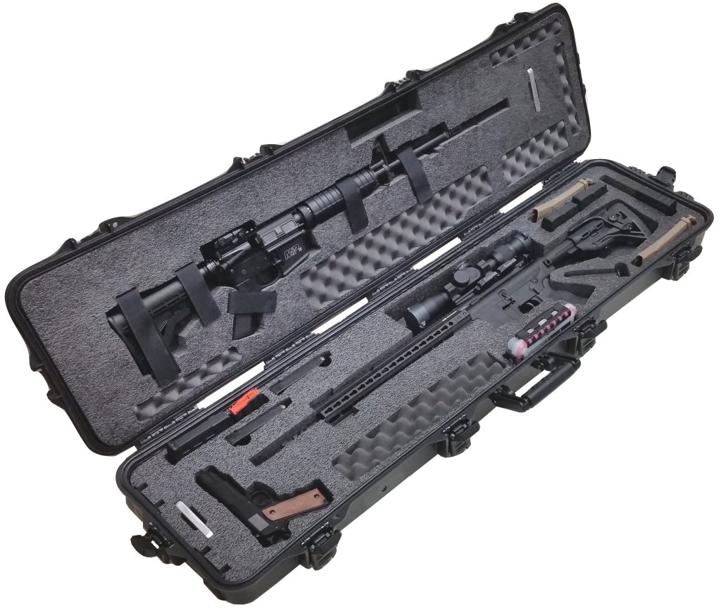 Case Club Waterproof 2 AR Rifle Case with Silica Gel & Accessory Box
