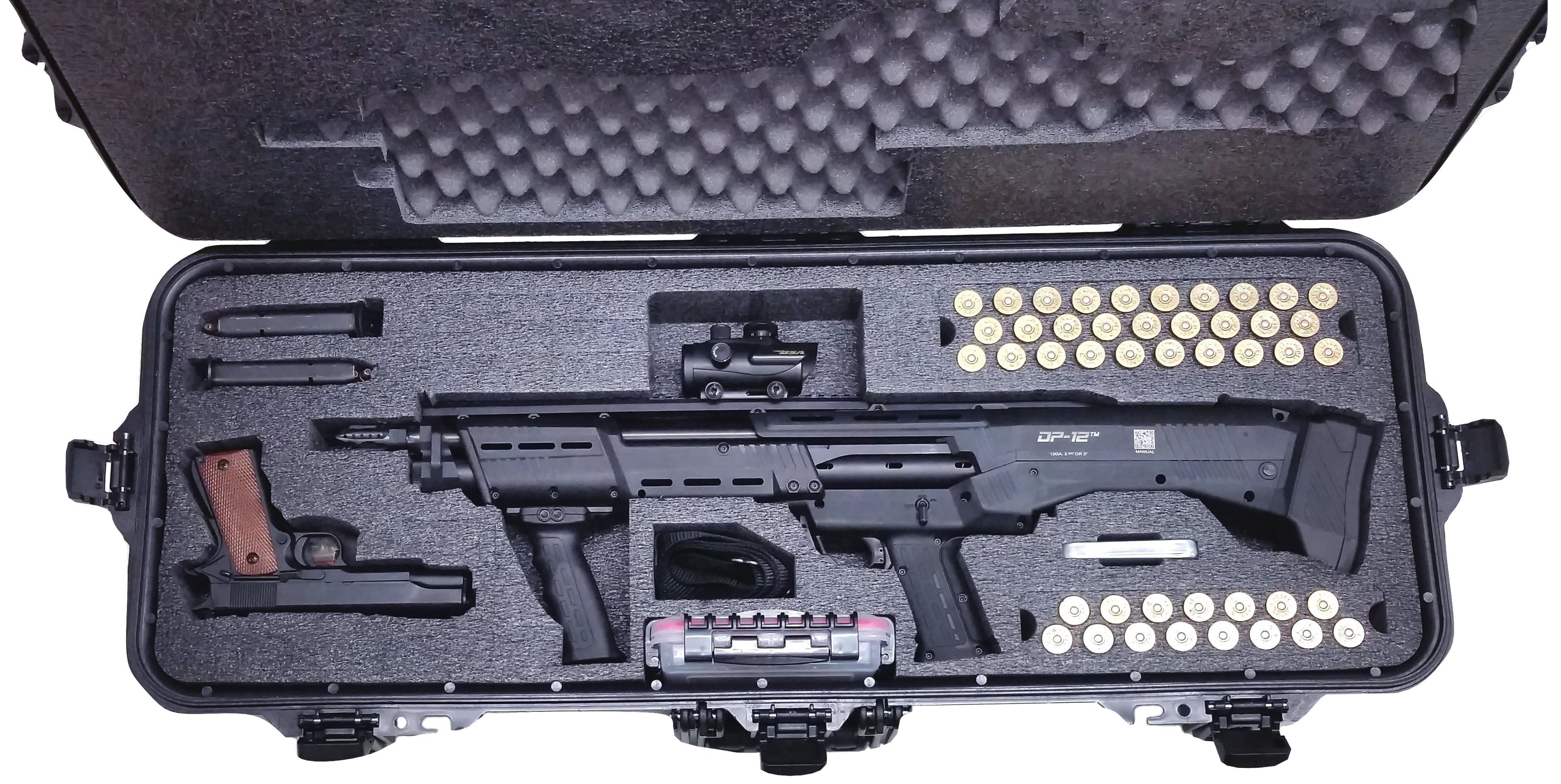 Case Club Waterproof KelTec KSG & Std Mfg DP12 Shotgun Case with