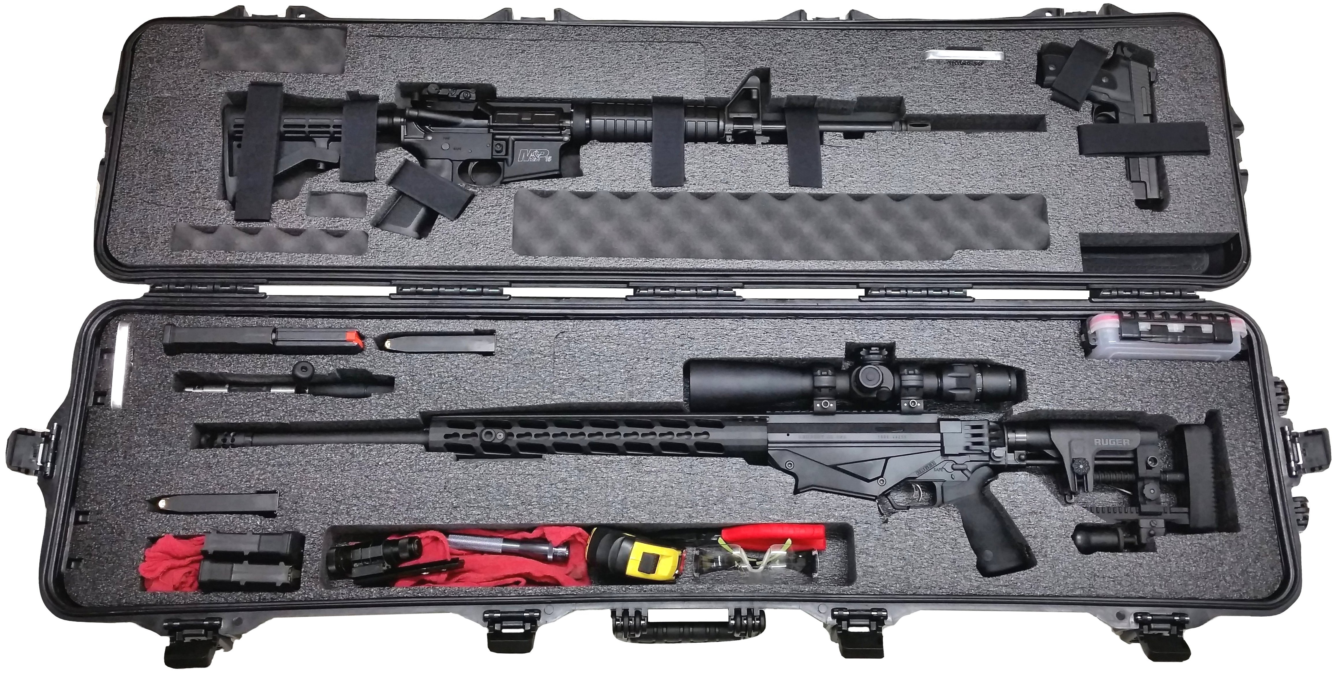 Case Club Waterproof Precision Rifle & AR15/AR10 Rifle Case with Silica Gel