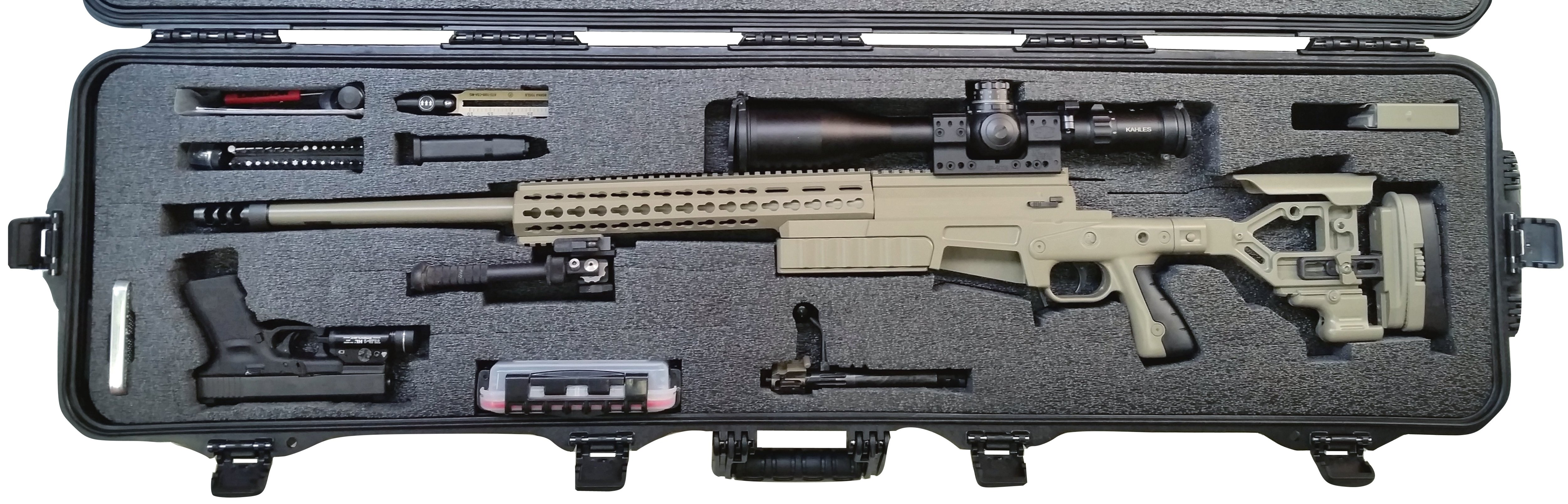 Case Club Waterproof Precision Rifle Case with Silica Gel & Accessory Box