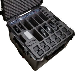 Clear-Com HME DX210 Dual Channel Wireless Intercom Case - Foam Example