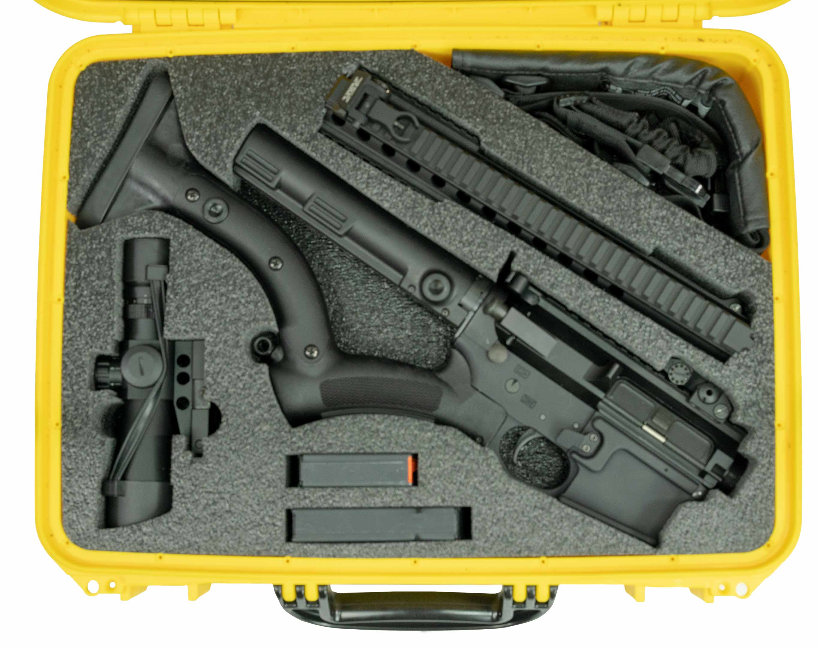 AR15 with Thordsen Stock Breakdown Rifle Case Case Club Cases