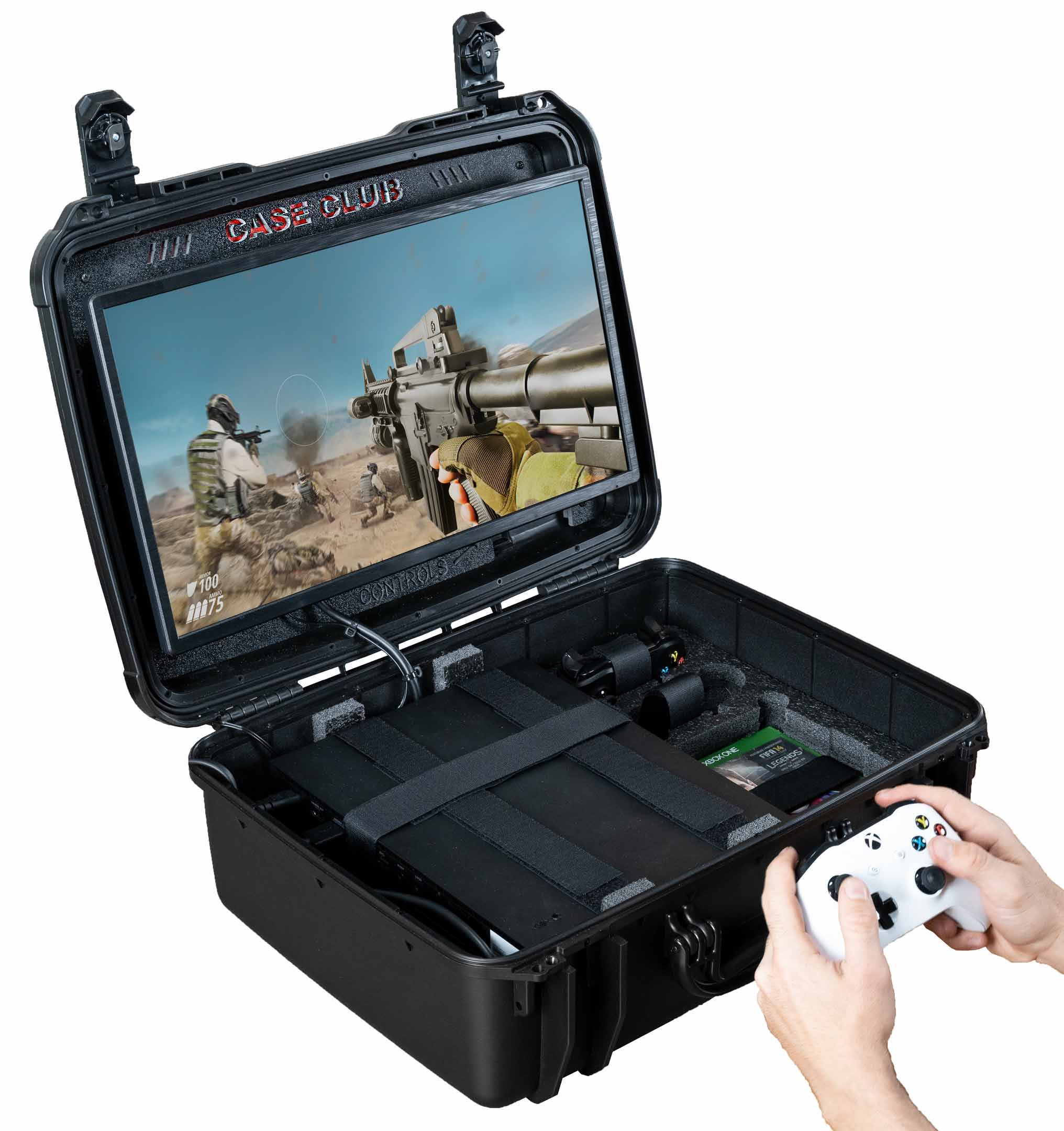 Xbox One X/S Portable Gaming Station with Builtin Monitor