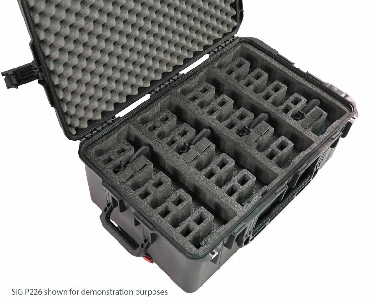 Case Club Waterproof 24 Pistol Case with Silica Gel & Heavy-Duty Foam