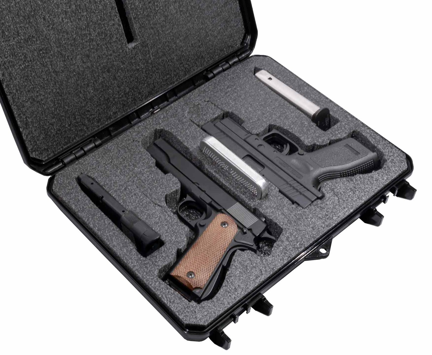 Ruger Lockable Pistol Case Fits Most Pistols Hard Plastic w/ Foam 12 x 9 x 3.75 