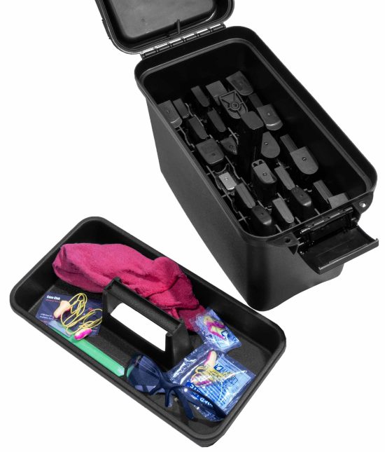 x35 Pistol Magazine Water-Resistant Box with Accessory Compartment - Foam Example