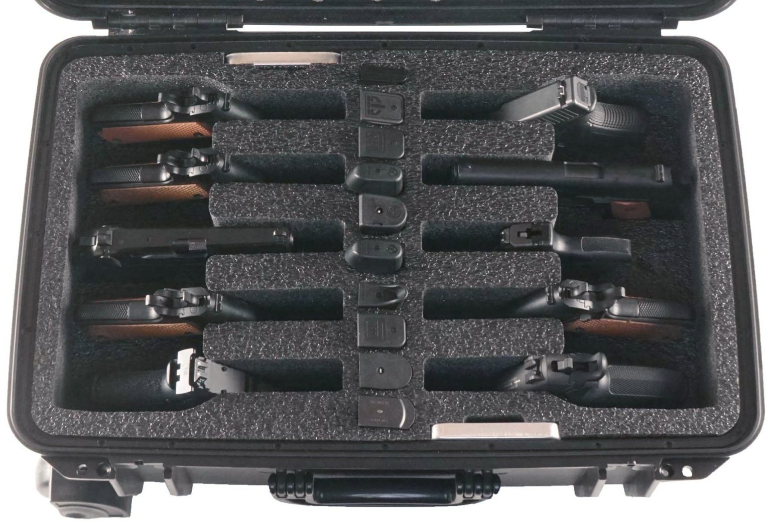 Case Club 10 Pistol Wheeled Waterproof Case with Silica Gel & Heavy