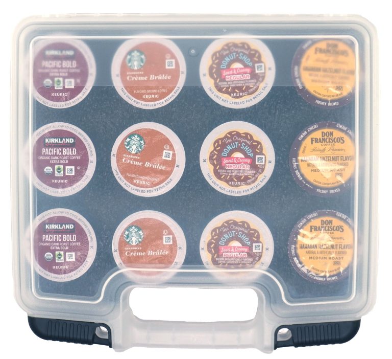coffee pod case top down closed