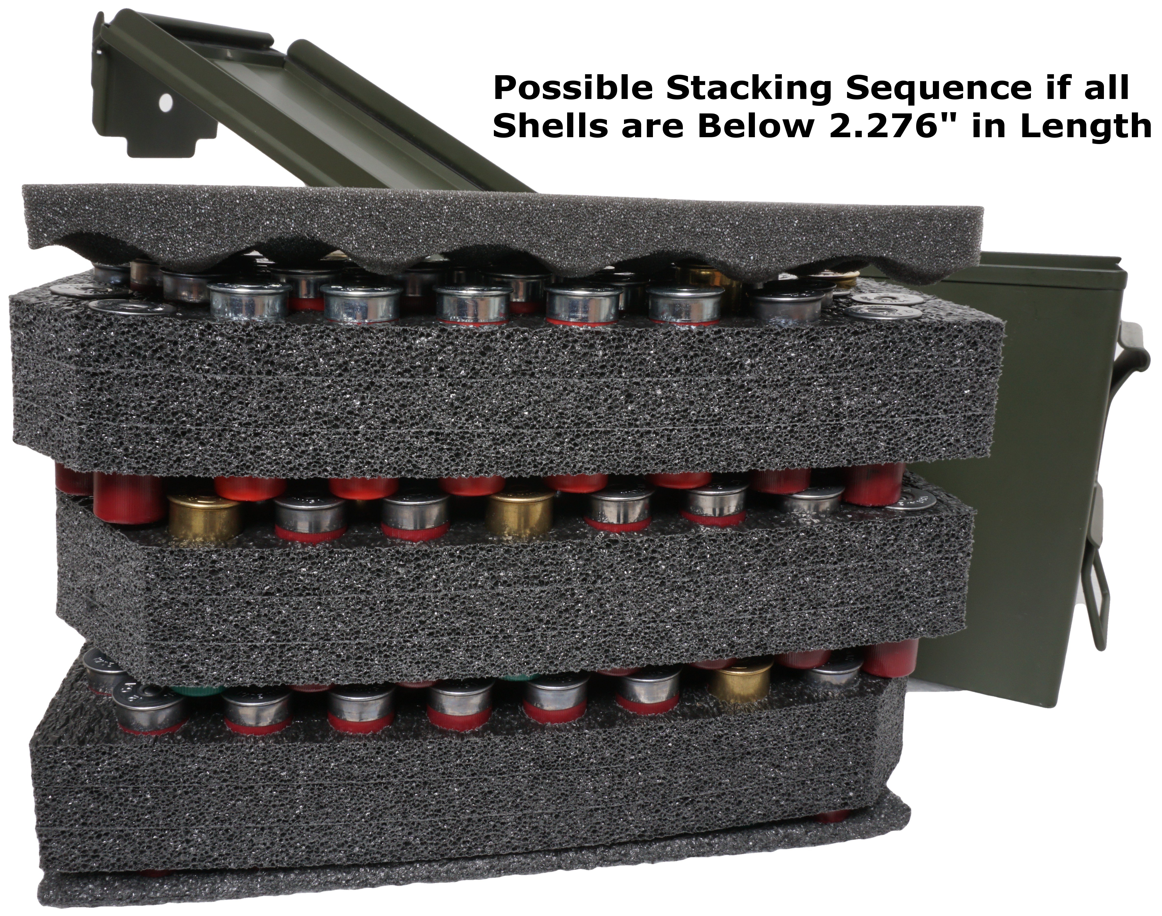 Shotgun Shell 50 Cal Ammo Can Foam Ammo Cans Case Club